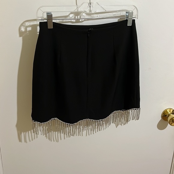 Black rhinestone fringe skirt - Picture 11 of 13